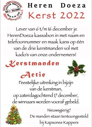 Kerstmandenactie van HerenDoeza 
